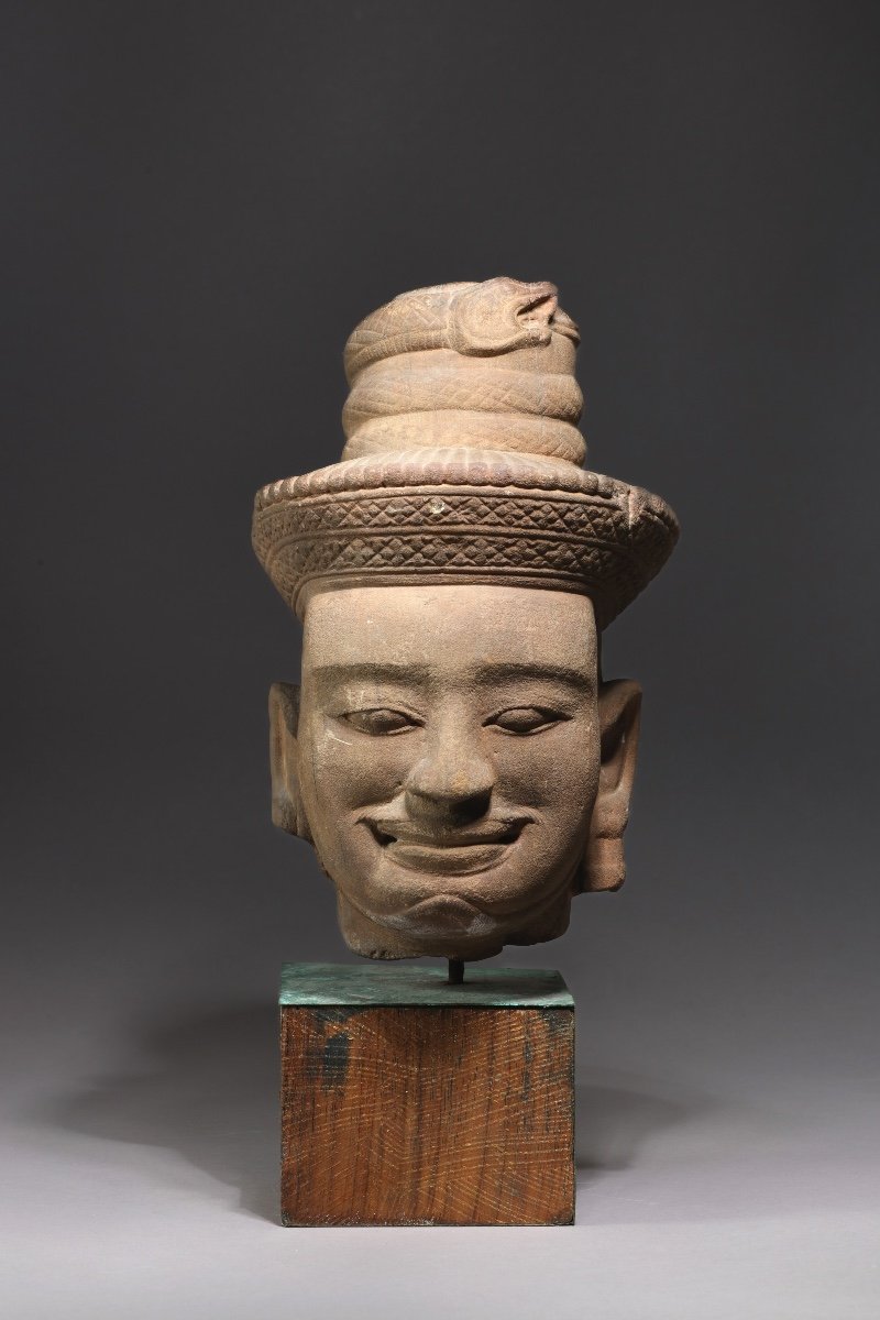 Khmer Style Stone Head-photo-2