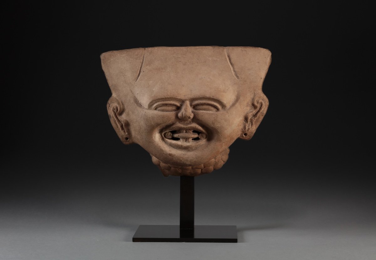 Pre-columbian Art, Veracruz Culture 6th-9th Century Ad, Smiling Head