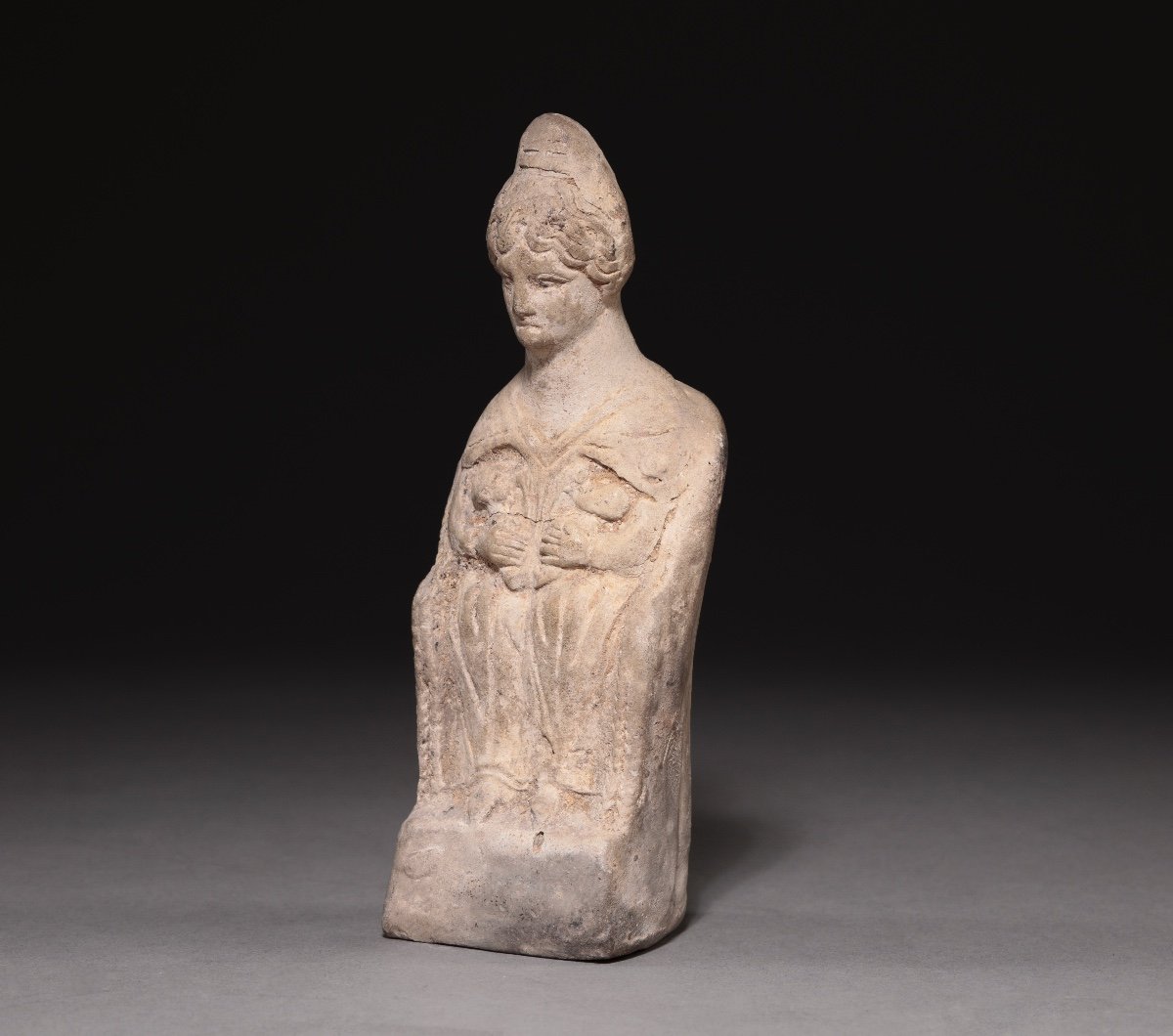 Gallo-roman Period, Statuette Of Mother Goddess-photo-3