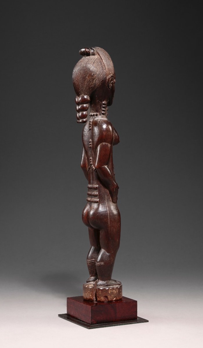 Côte D’ivoire, Baoule, Fin XIXème, Statuette D’épouse De L’au-delà, Dite Blolo Bla-photo-3