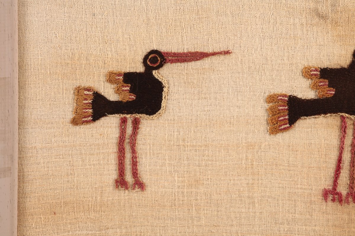 Nazca Culture, 200 Bc - 600 Ad, Embroidered Cloth-photo-3