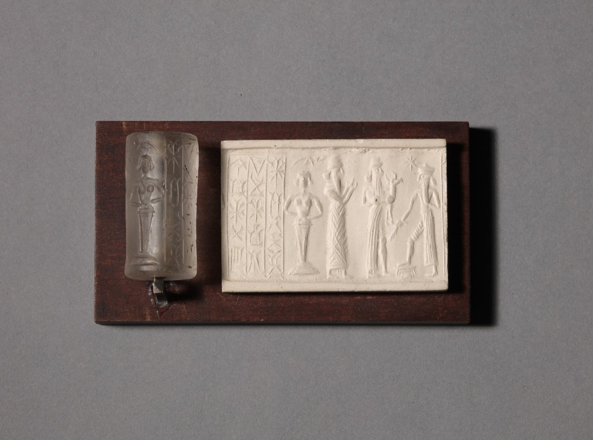 Crystal Cylinder Seal, Kassite Dynasty 16th-12th Century Bc