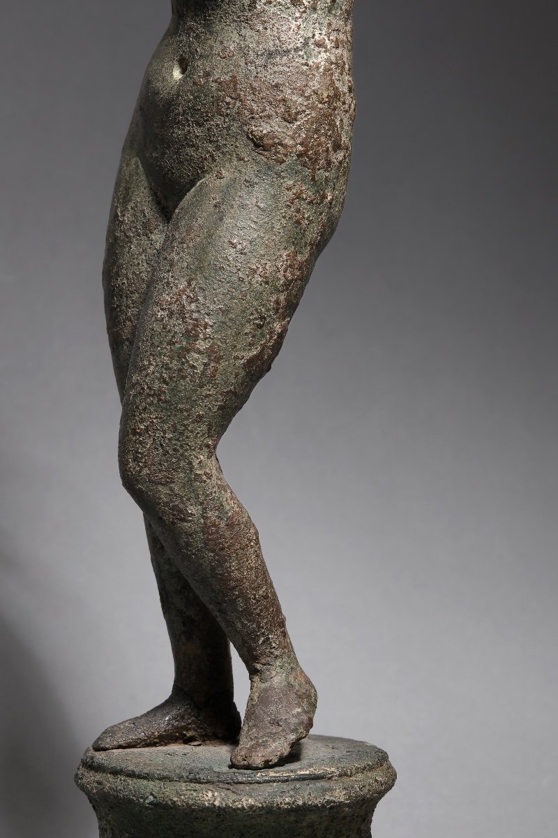 Bronze Statuette Of Venus, Roman Period, 2nd Century Ad-photo-2