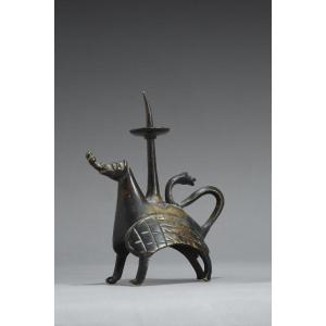 Gothic Bronze Candlestick, Germany13th-14th Century