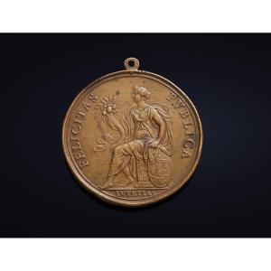 Médaille Bronze Louis XIV 