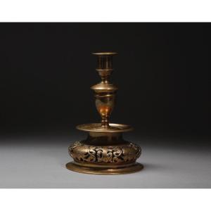 17th Century Brass Candlestick