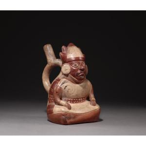 Pérou, Moche, Vase à Anse-étrier