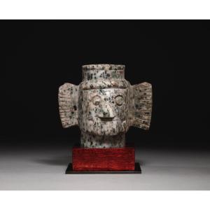 Mixtec Culture, 1250-1520 Ad, Head Of The God Tlaloc