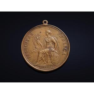 Médaille Bronze Louis XIV 