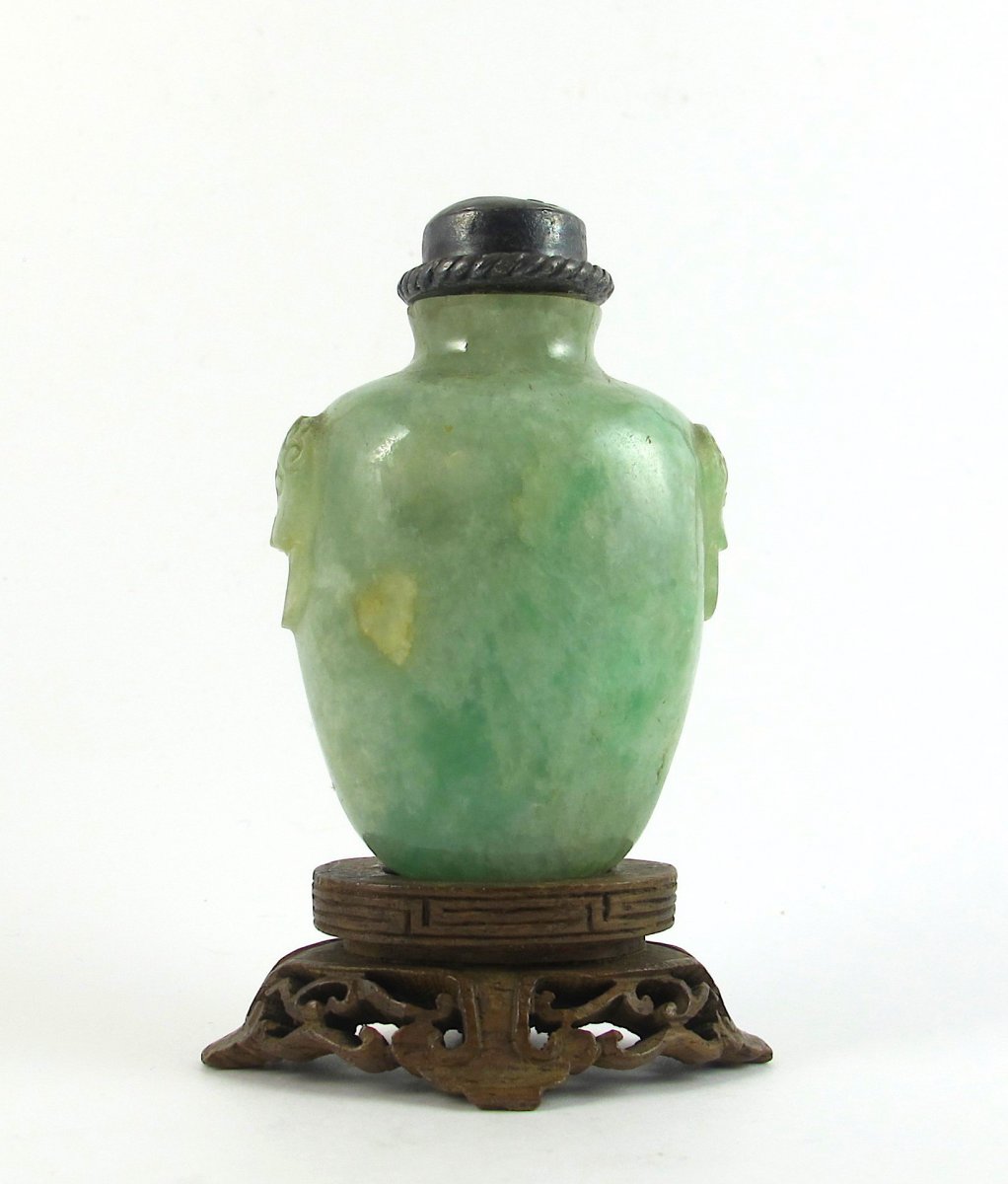 Chinese Green Jadeite Snuff Bottle-photo-2