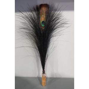 One-eyed Peacock Feather Mandarin Hat Ornament
