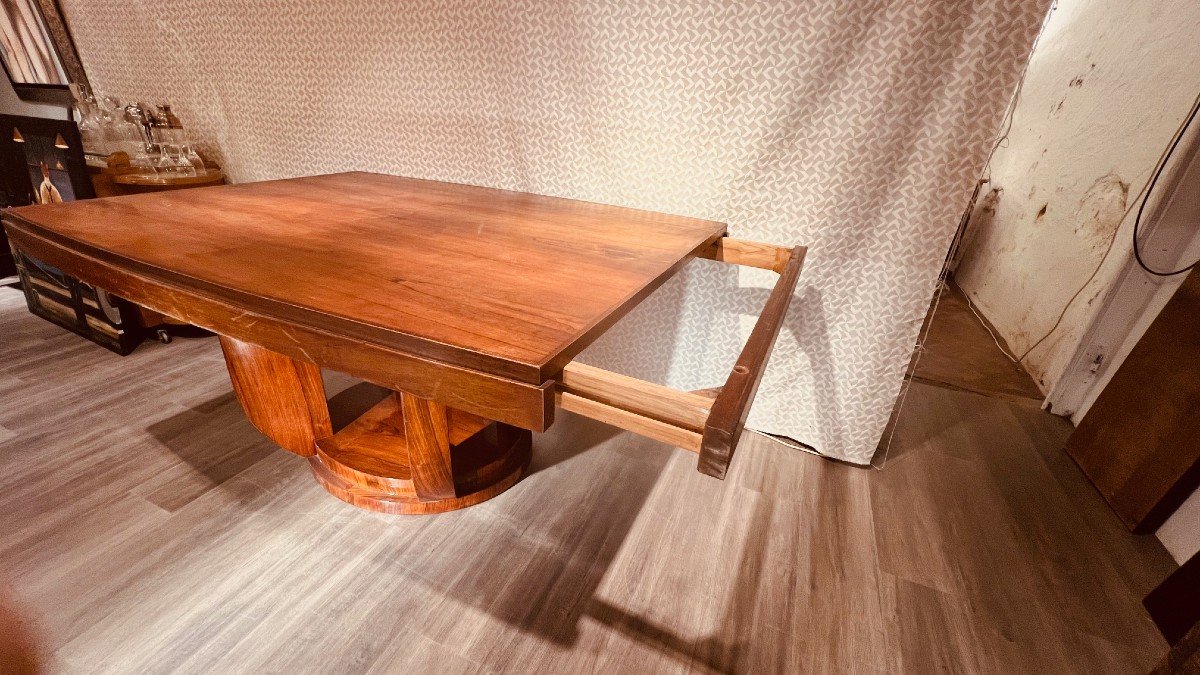 Art Deco Dining Room Table In Rio Rosewood-photo-2