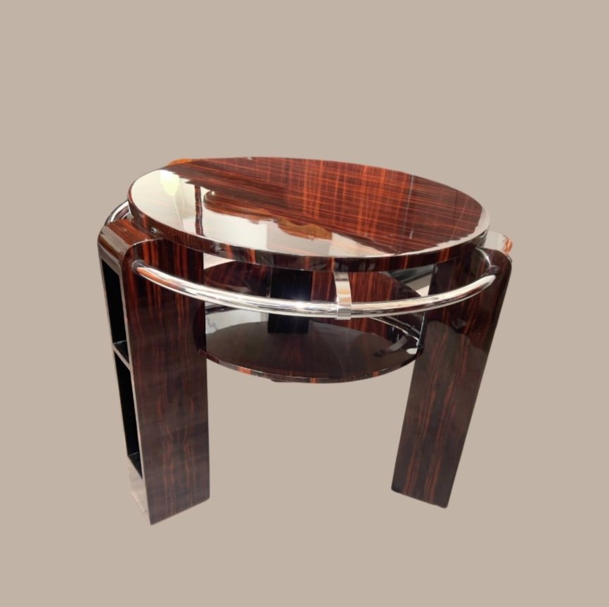 Art Deco Coffee Table In Macassar Ebony