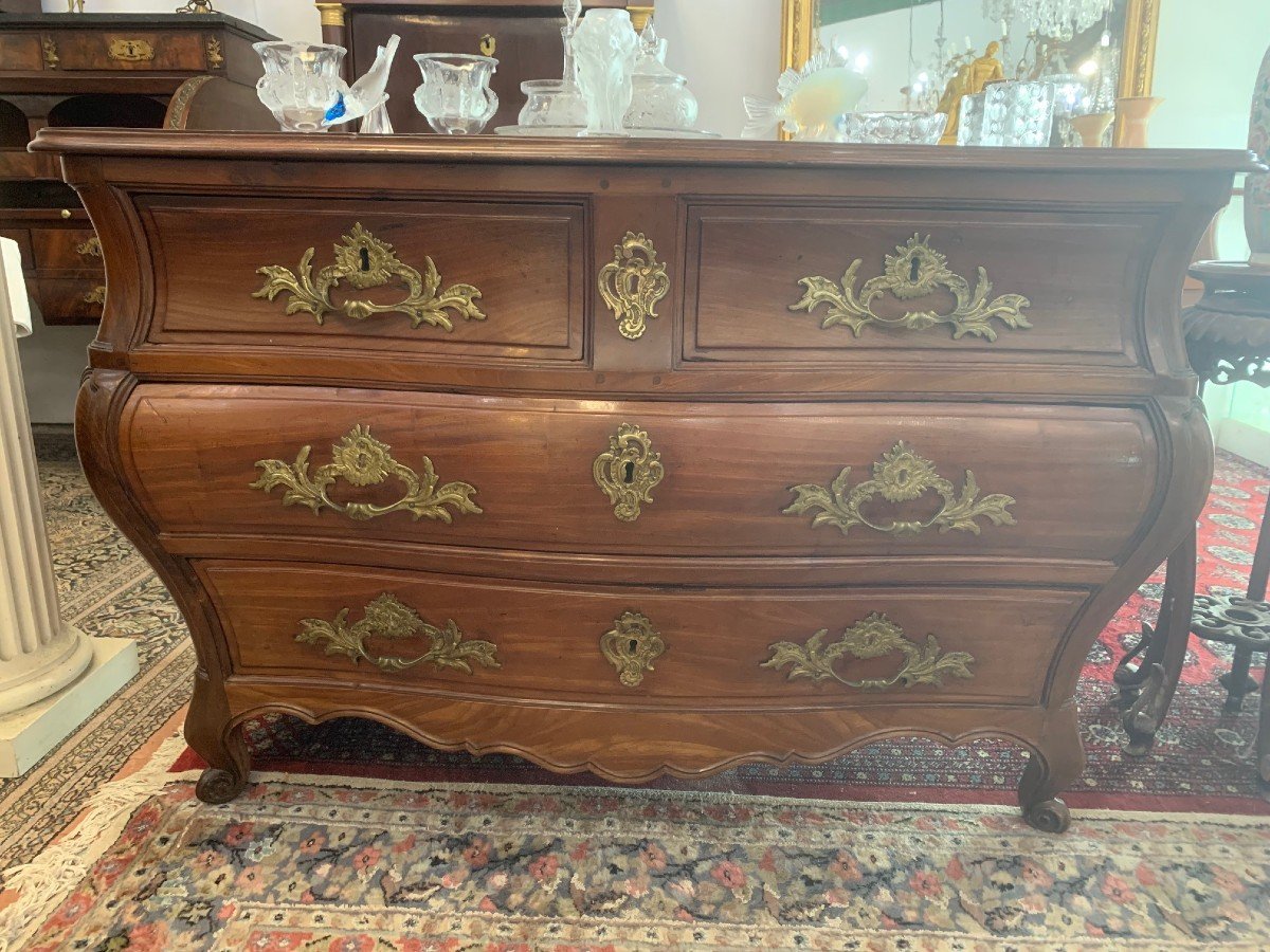 18th Century Bordeaux Mahogany Tomb Commode-photo-4