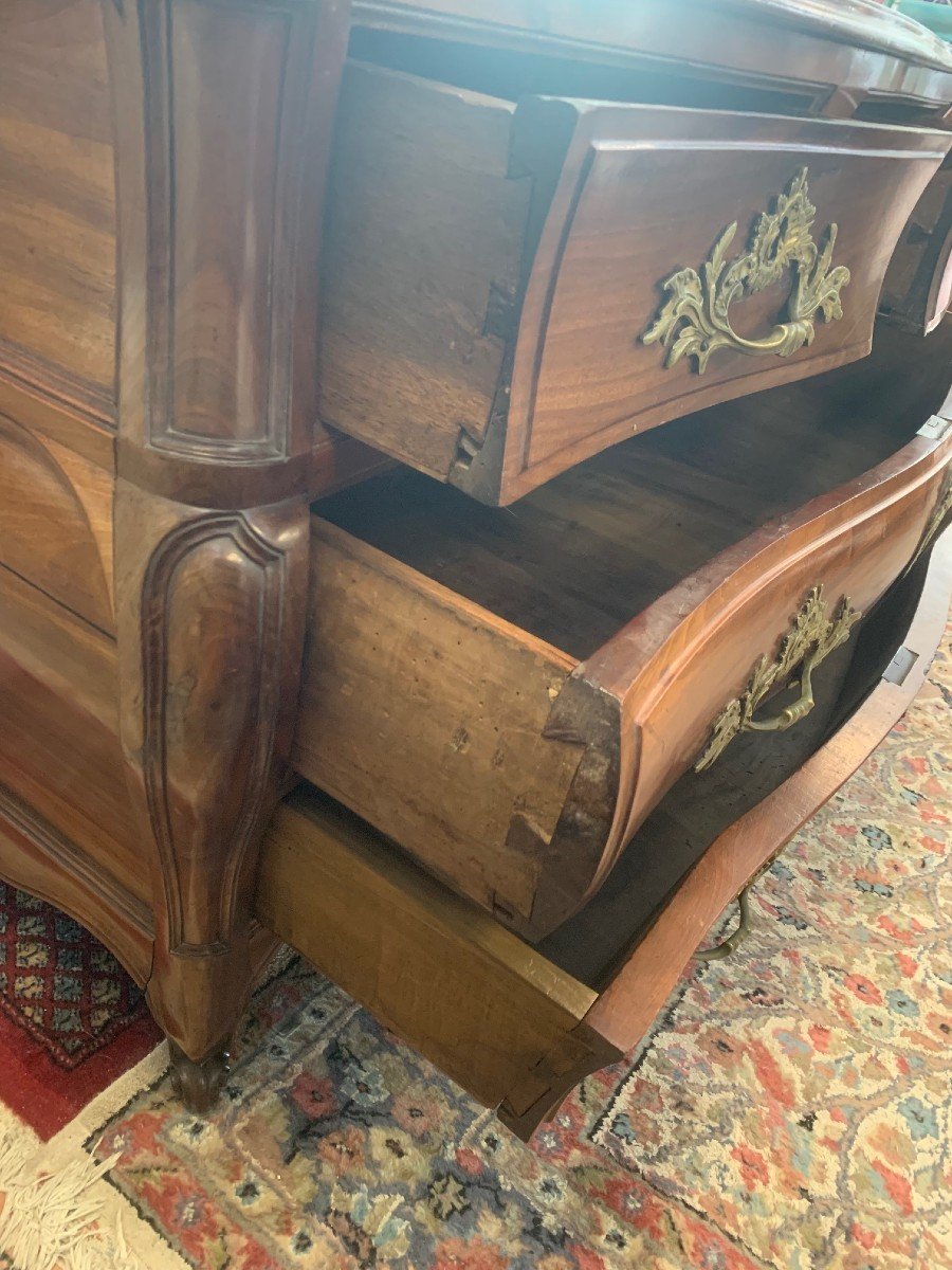 18th Century Bordeaux Mahogany Tomb Commode-photo-4