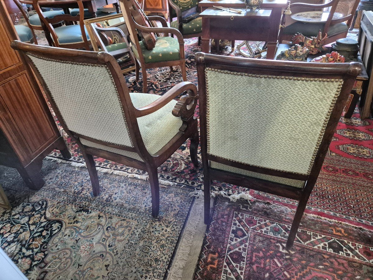 Pair Of Charles X Armchairs-photo-2