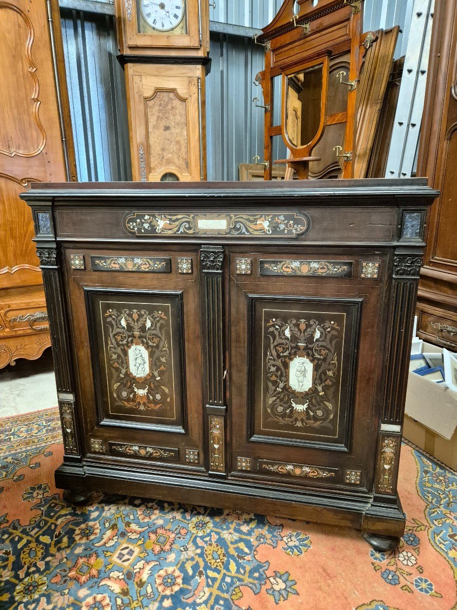 Napoleon 3 Inlaid Sideboard, Hunsinger?