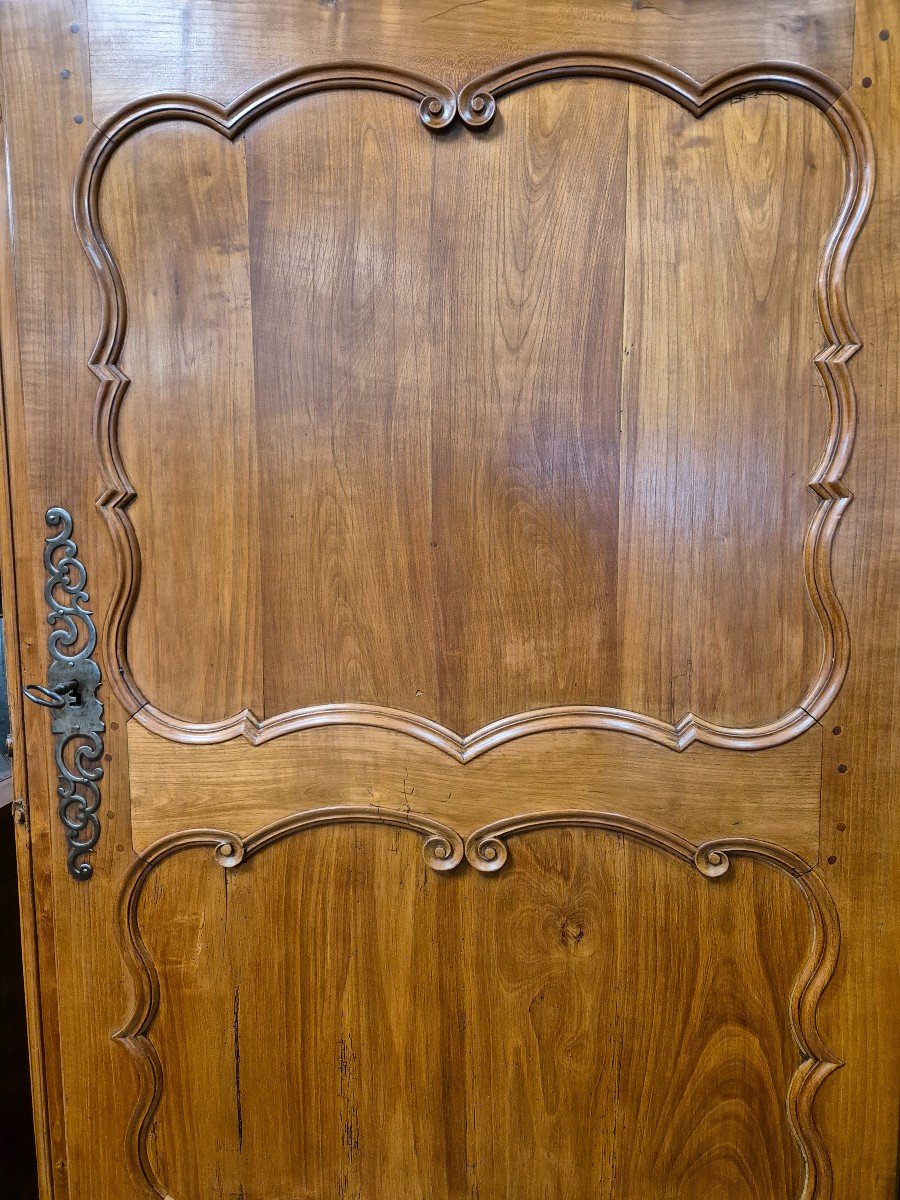 Bonnetiere Cabinet Door Medallions 19th Century Wood 227 Cm-photo-3