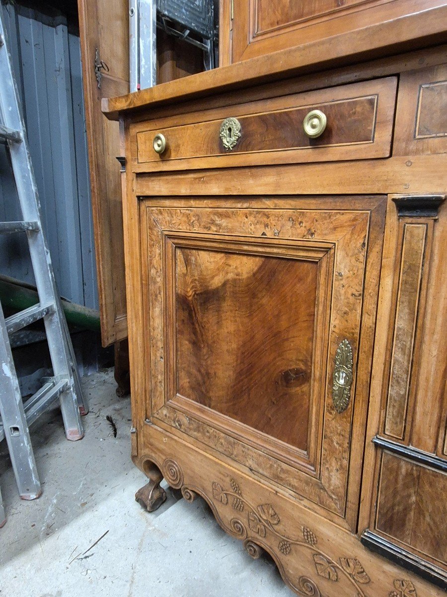 19th Century Charentais 2-body Buffet In Cherry Wood-photo-3