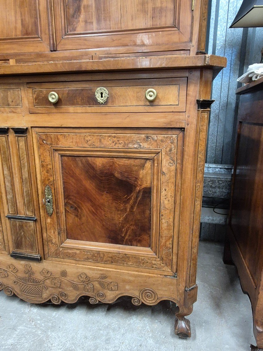 19th Century Charentais 2-body Buffet In Cherry Wood-photo-4