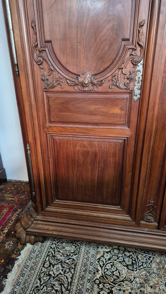 Mahogany Port Cabinet 18th 18th Century Bordeaux Work?-photo-3