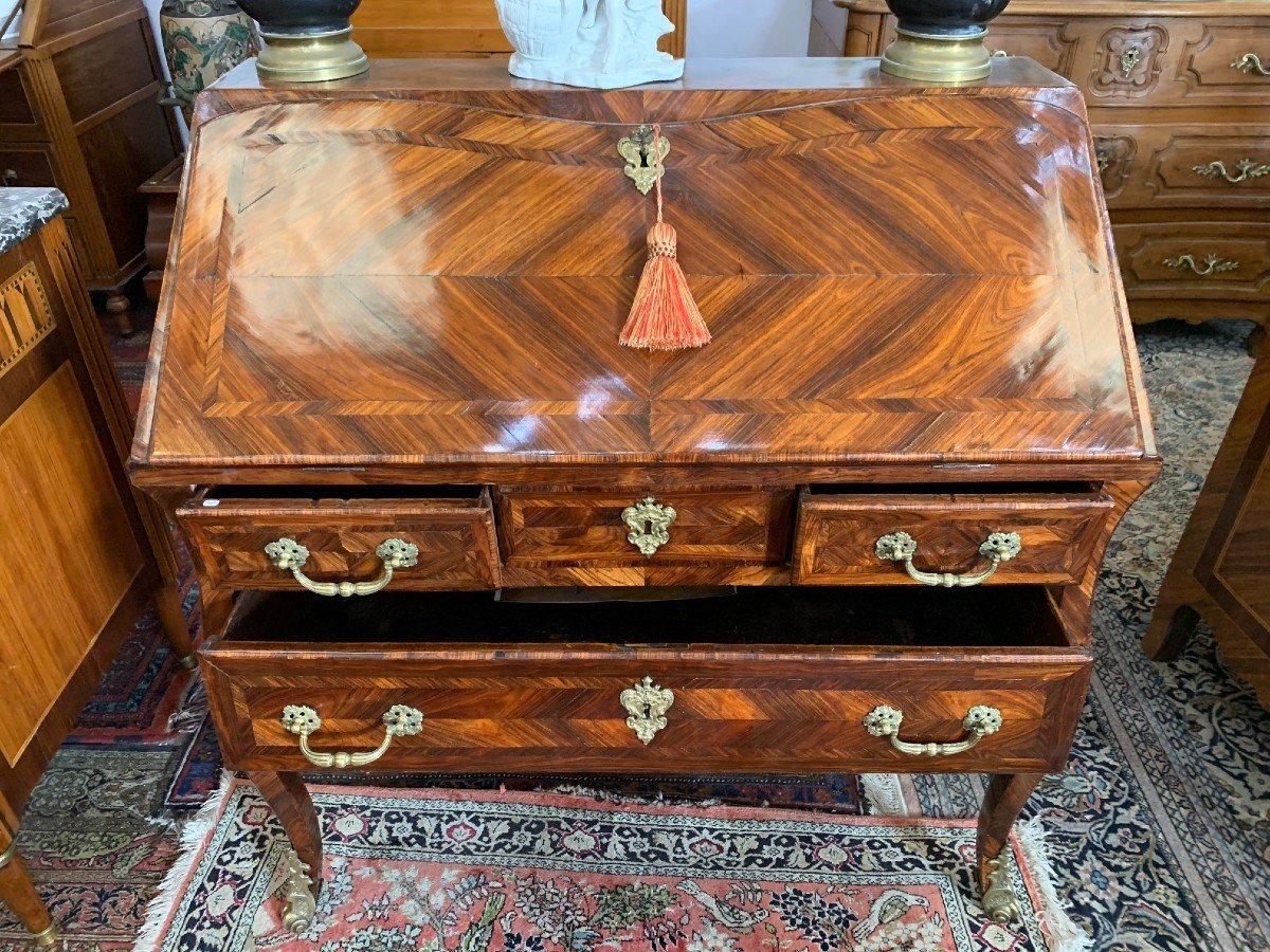 18th Century Louis XV Curved Donkey Desk-photo-4