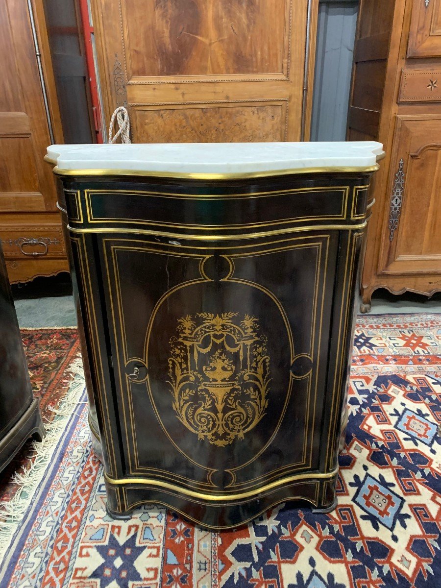 Meuble Entre Deux d'Appui Galbé Napoleon III 95 cm