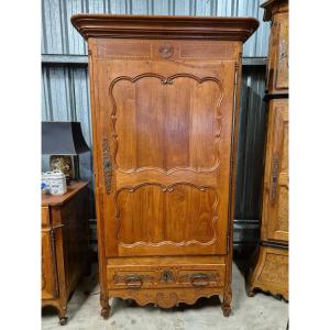 Bonnetiere Cabinet Door Medallions 19th Century Wood 227 Cm