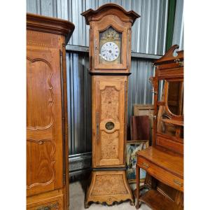 Comtoise Charentaise Parquet Clock Monthly Movement 19th Century