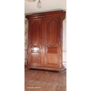 Armoire De Port Acajou XVIIIe 18ème Travail Bordelais ?