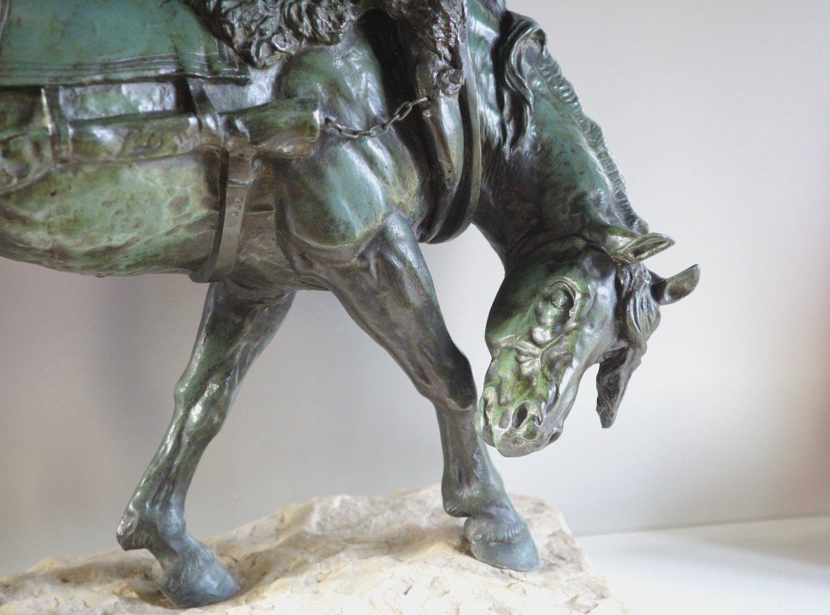 Large Horse In Bronze - Arthur Leduc-photo-2