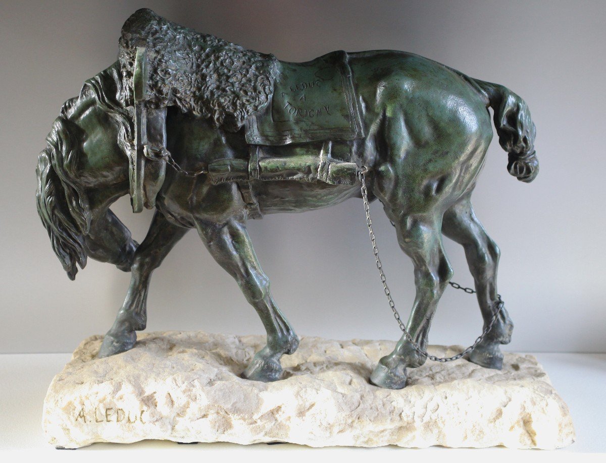 Large Horse In Bronze - Arthur Leduc-photo-4