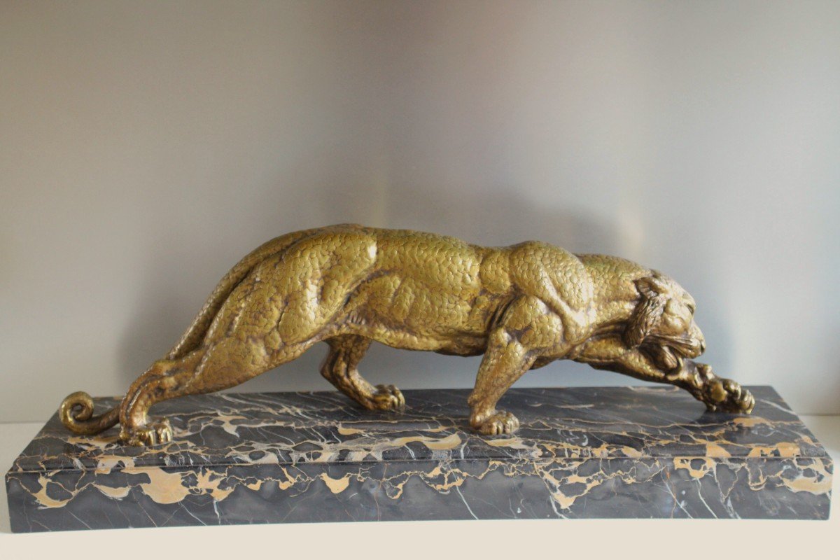 Large Bronze Panther By Chiparus-photo-2