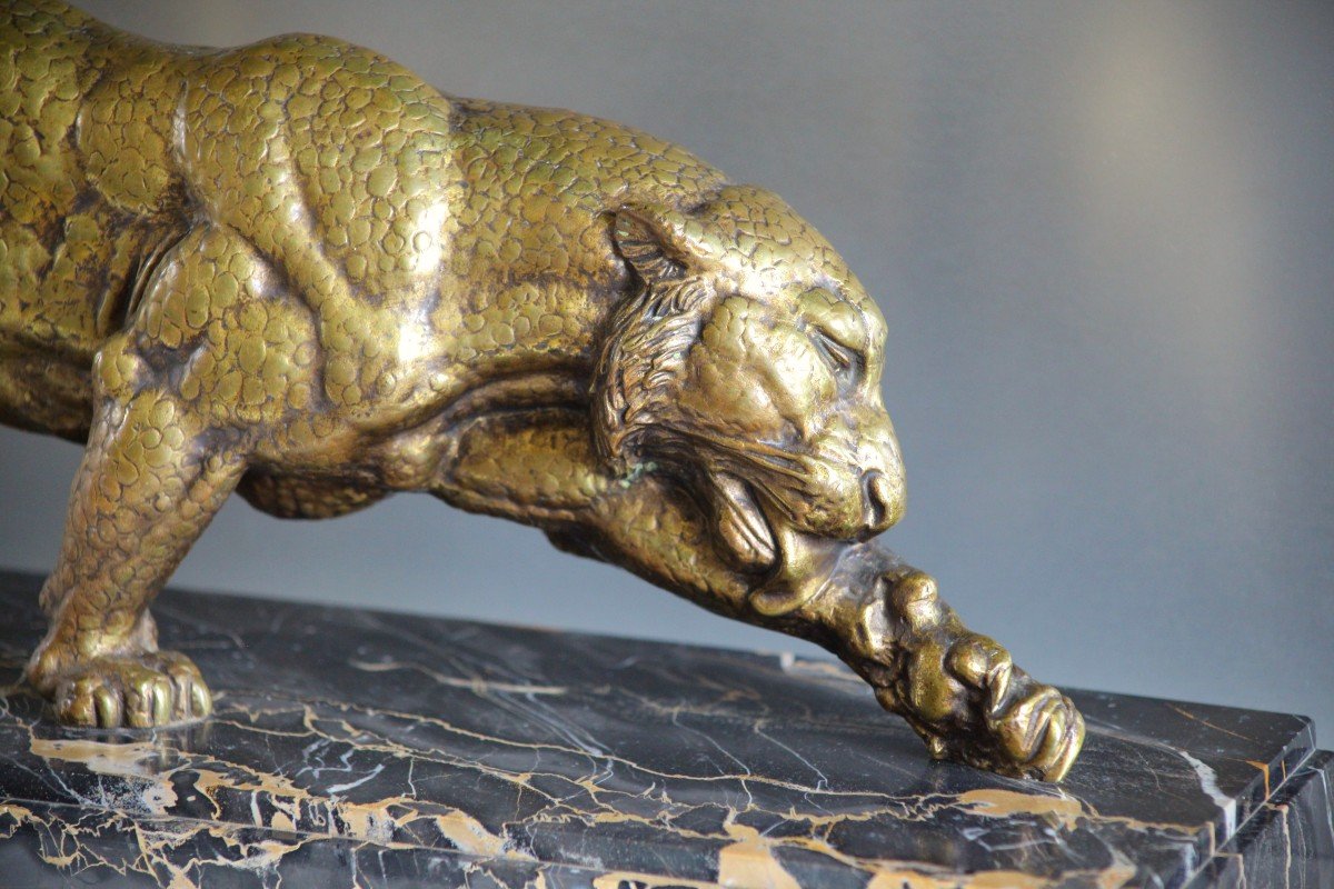 Large Bronze Panther By Chiparus-photo-1