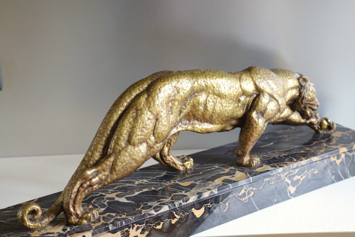 Large Bronze Panther By Chiparus-photo-3