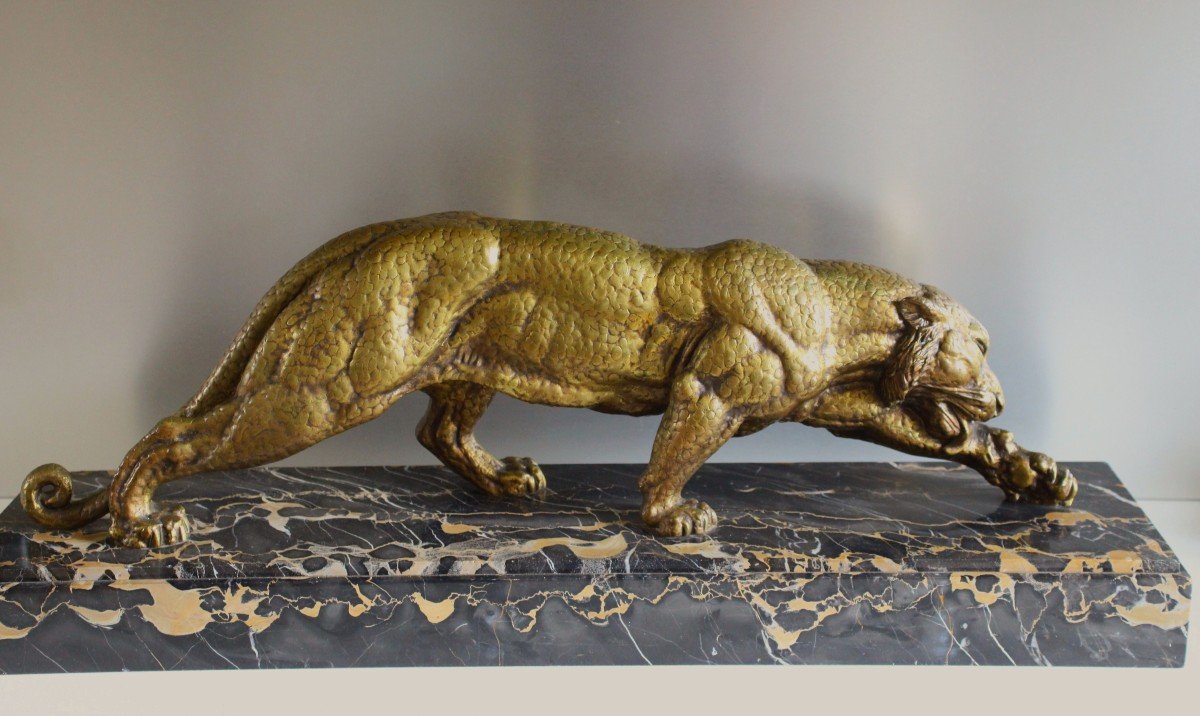 Large Bronze Panther By Chiparus-photo-5