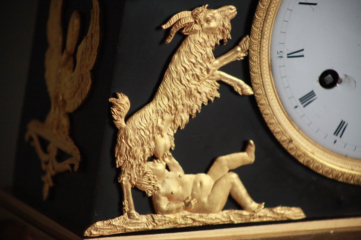 Large Empire Period Clock - The Birth Of Napoleon Ii-photo-2