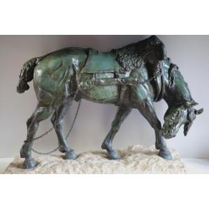 Large Horse In Bronze - Arthur Leduc