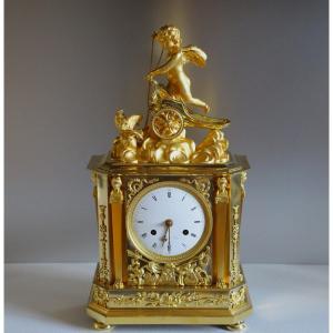 Clock With Chart And Birds - Chopin - Empire Period