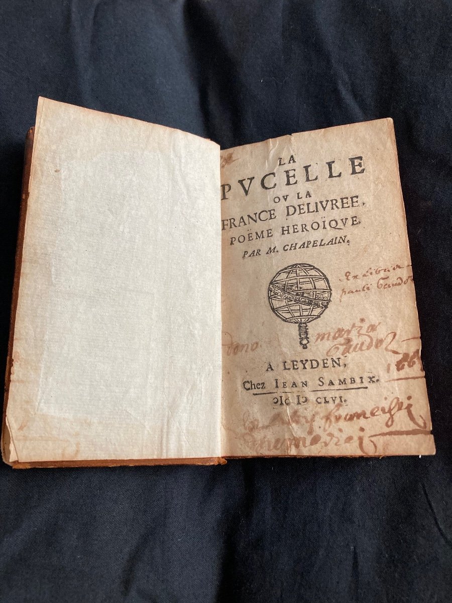 Chapelain. La Pucelle Ou La France Délivrée 1656 