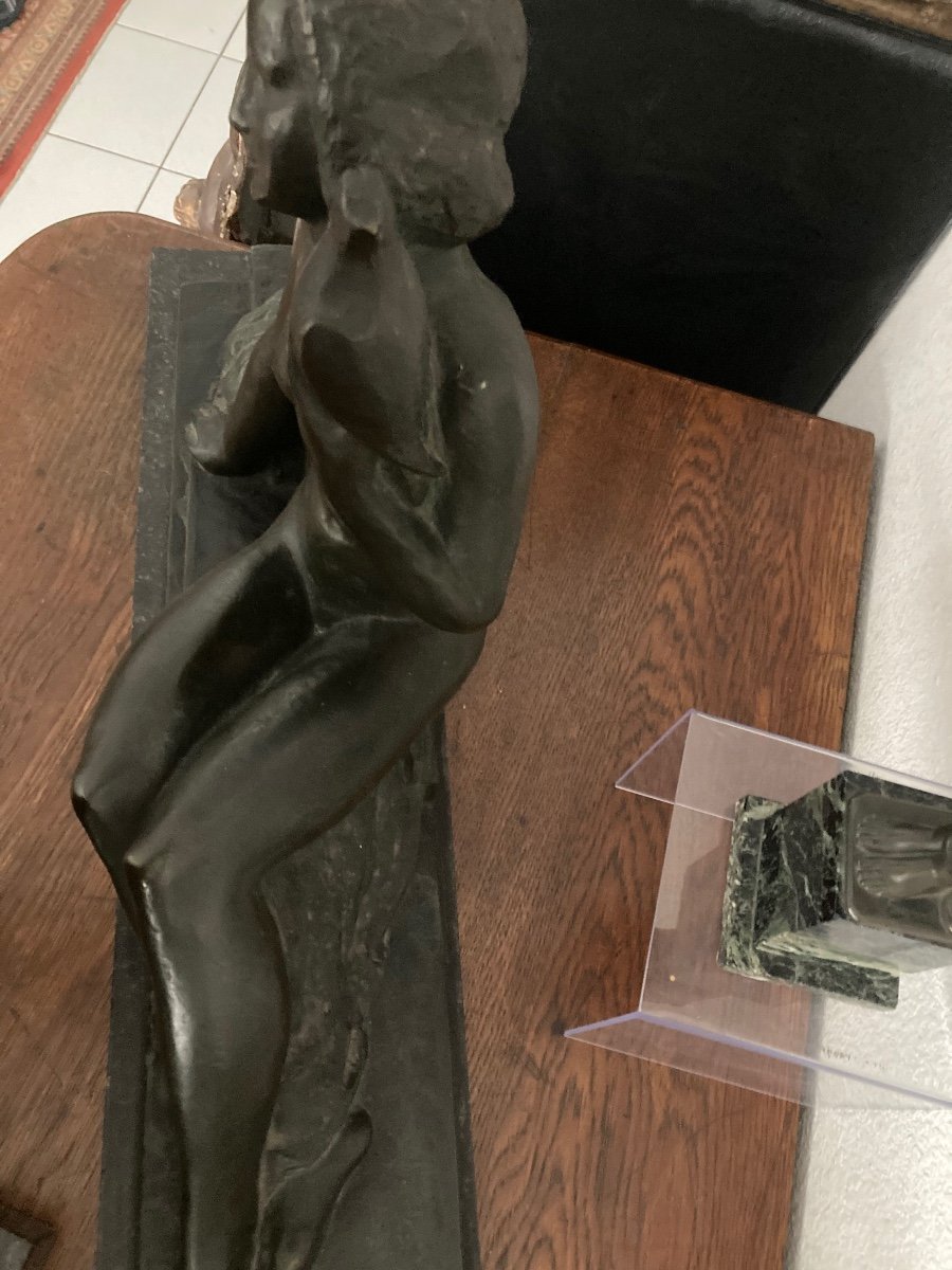 Female Figure In Bronze Georges Garreau-photo-2