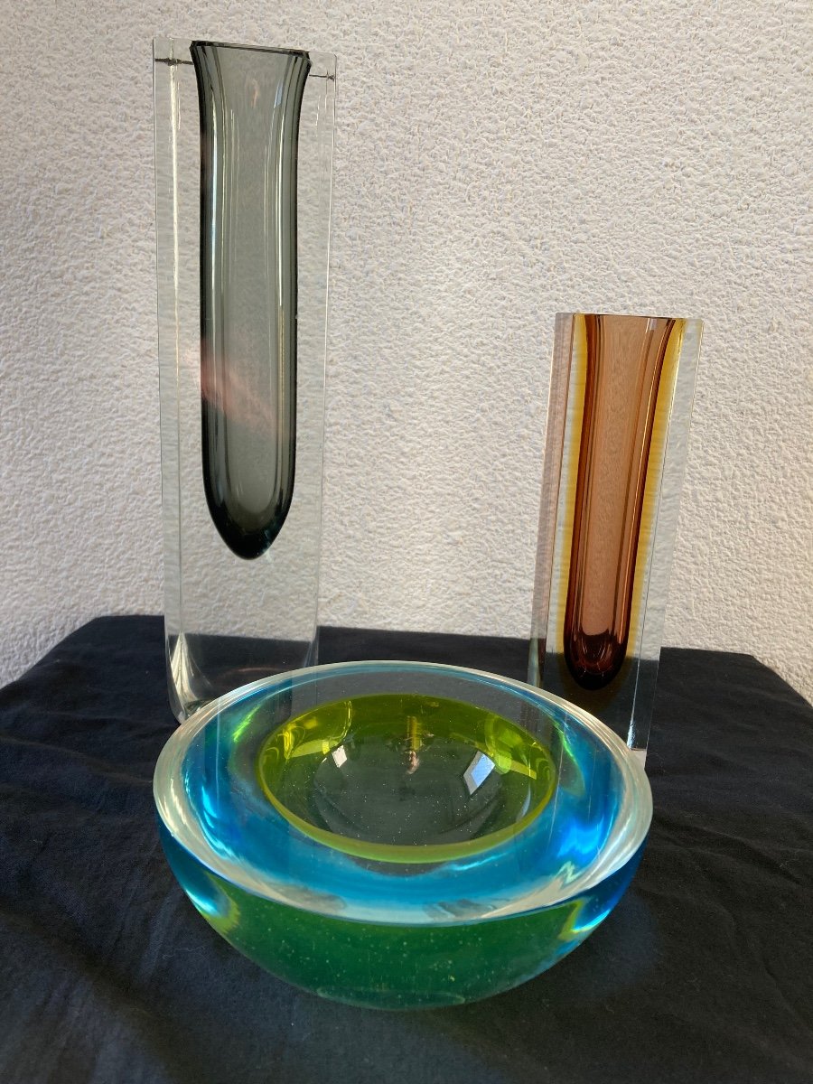 Three Murano Glassware From The 1950s