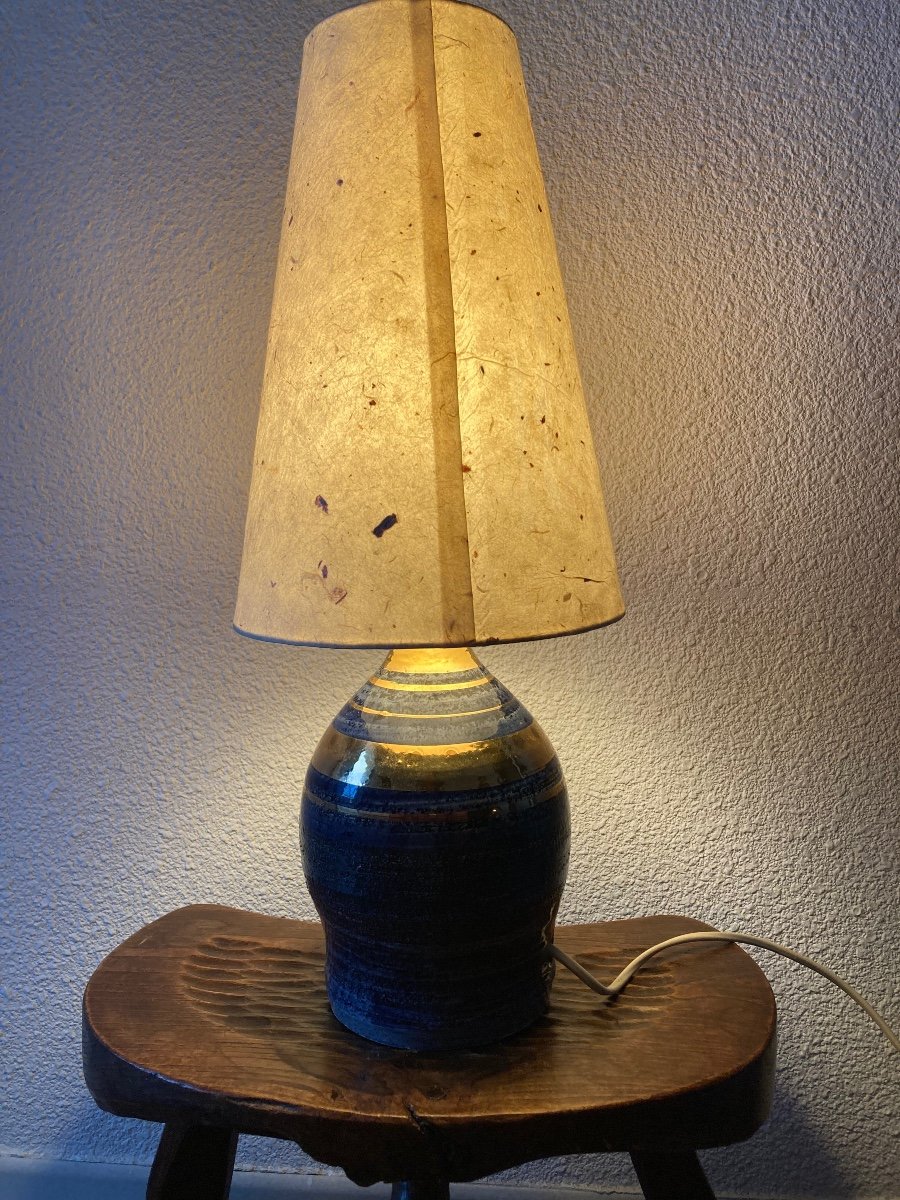 Lamp Signed Pelletier 1970s-photo-2