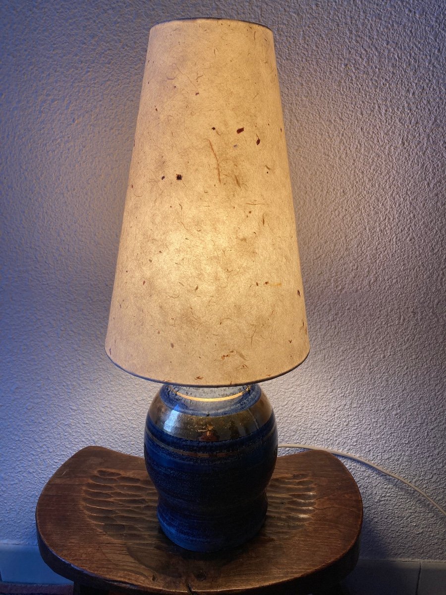 Lamp Signed Pelletier 1970s-photo-1