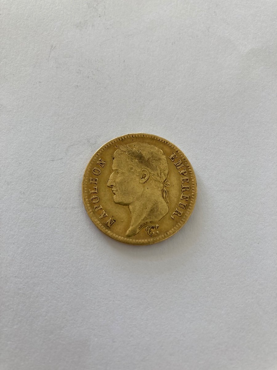 Monnaie 40 Francs Or Napoleon Empereur 1812