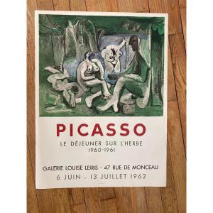 Picasso, The Luncheon On The Grass. Lithographed Poster Mourlot