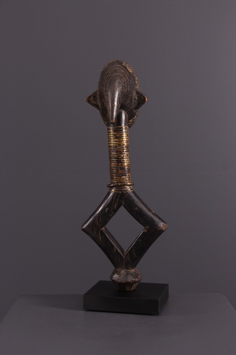 Art Tribal Africain - Sculpture De Reliquaire Mbumba Sango/ondumbo -photo-4