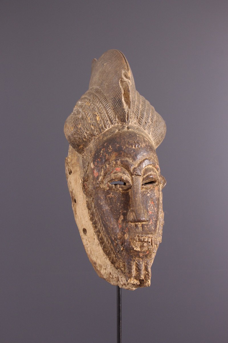 African Tribal Art - Baoule Mask-photo-2