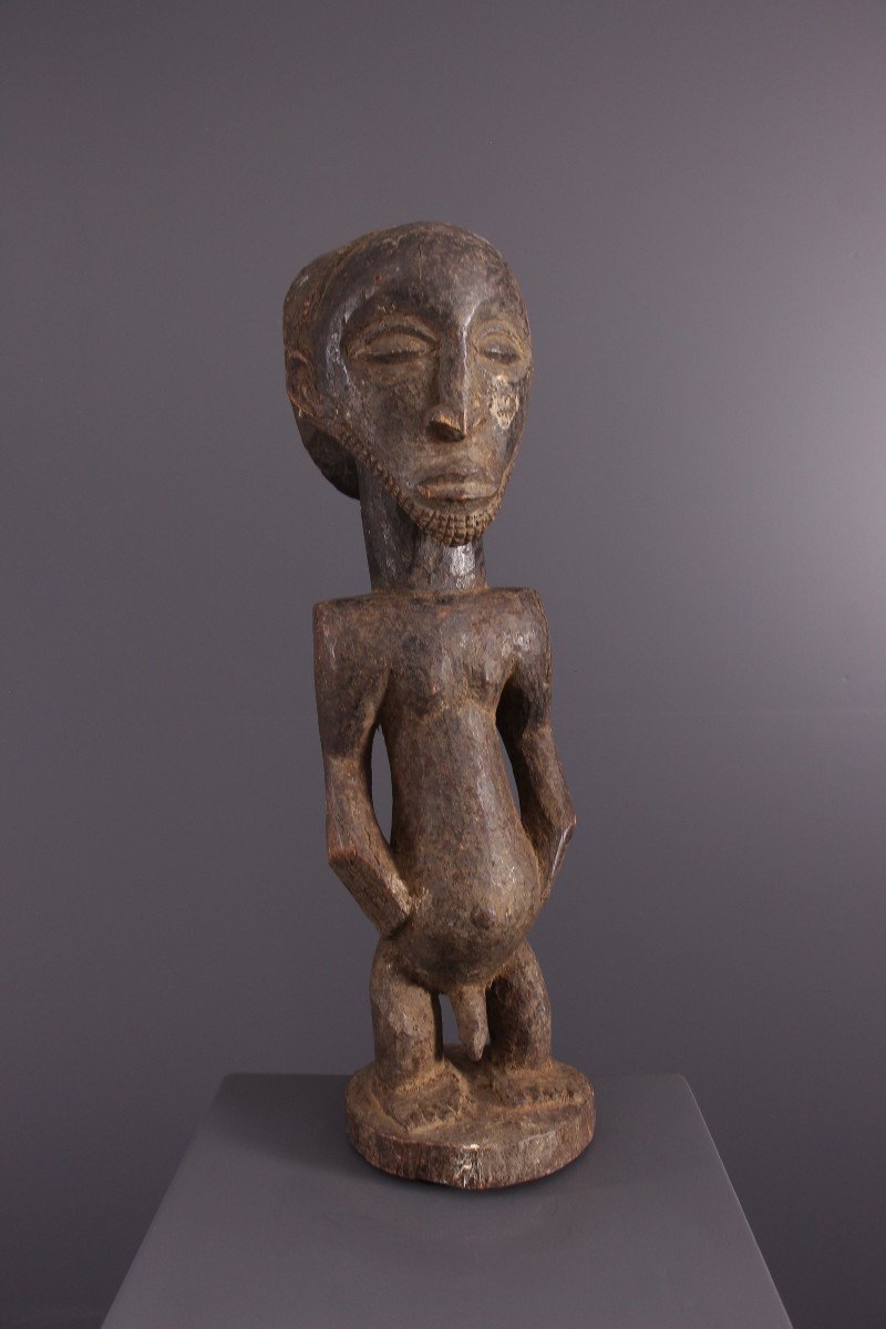 African Tribal Art - Hemba Singiti Ancestor Statue-photo-1