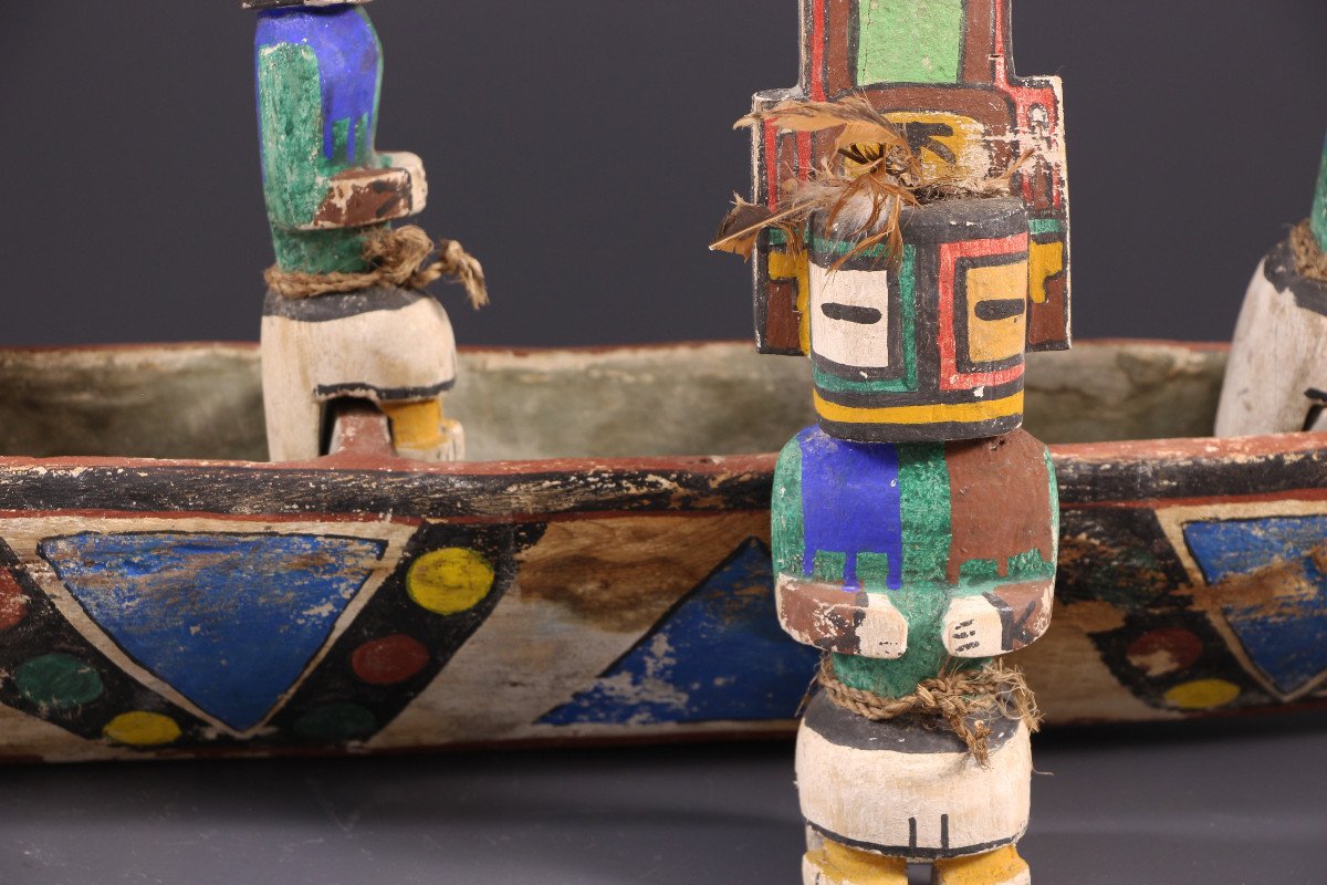 Art Tribal - Pirogue Hopi Kachinas Arizona-photo-2